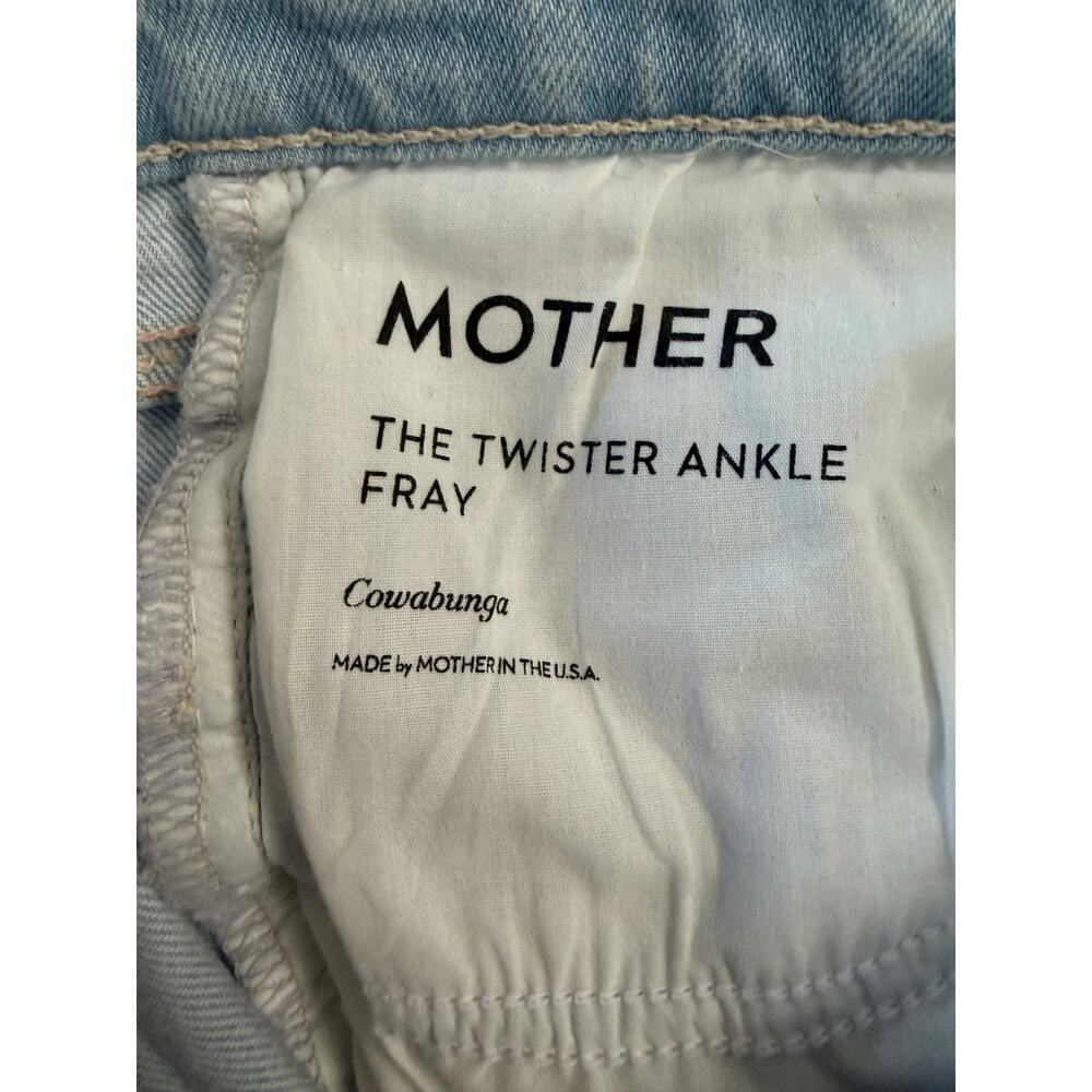 Mother Jeans Women's 29 Blue High Rise Twister Ankle Fray Cowabunga Denim NWOT - Picture 8 of 13